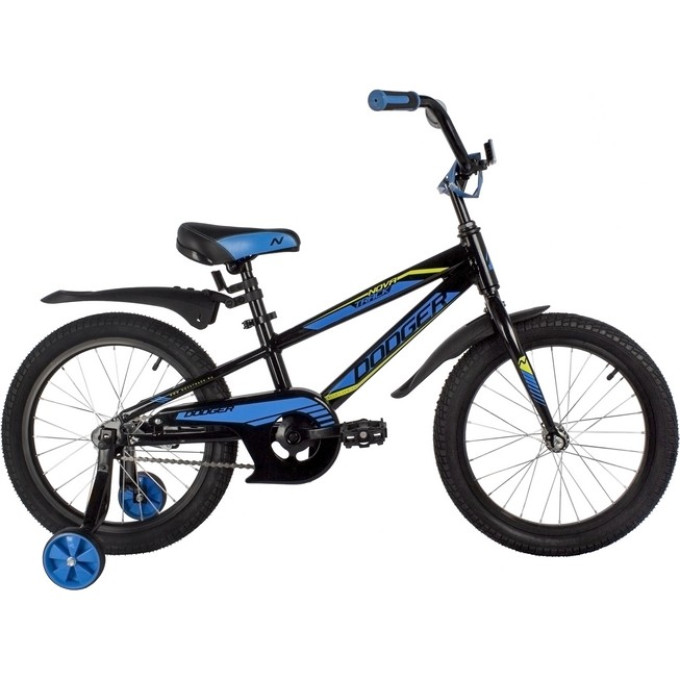 Детский велосипед NOVATRACK DODGER 18” чёрный