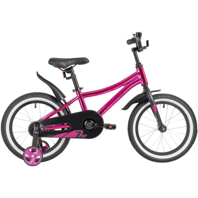 Детский велосипед NOVATRACK PRIME 16” розовый металлик