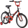 Детский велосипед NOVATRACK STRIKE 18” черный-красный