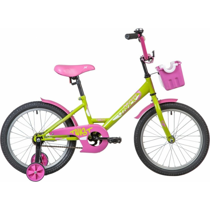 Детский велосипед NOVATRACK TWIST 18” зеленый 2020