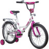 Детский велосипед NOVATRACK URBAN 18” бело-розовый
