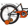 Детский велосипед NOVATRACK URBAN 18” чёрно-оранжевый
