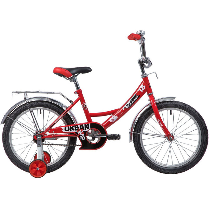Детский велосипед NOVATRACK URBAN 18” красно-черный