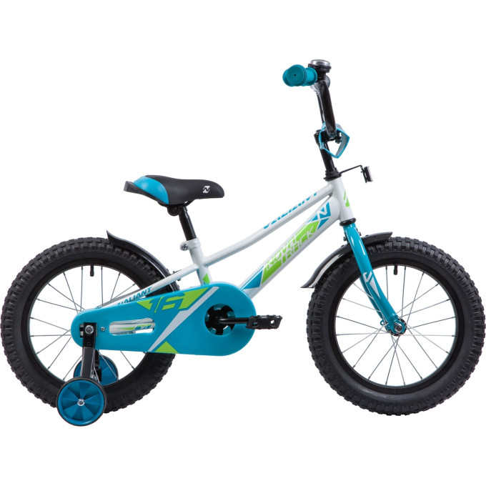 Детский велосипед NOVATRACK VALIANT 16” бело-голубой