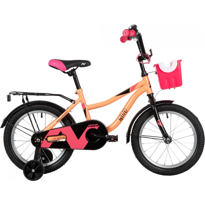Детский велосипед NOVATRACK WIND GIRL 16” коралловый