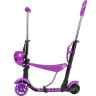 Кикборд NOVATRACK DISCO-KIDS SADDLE PRO фиолетовый
