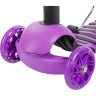 Кикборд NOVATRACK DISCO-KIDS SADDLE PRO фиолетовый