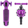 Кикборд NOVATRACK DISCO-KIDS SADDLE PRO фиолетовый