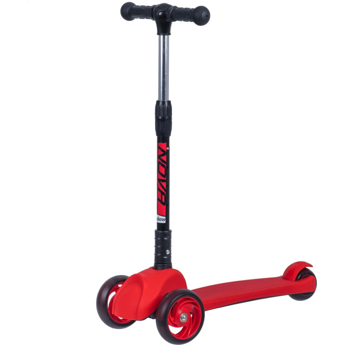 Кикборд NOVATRACK RAINBOW Basic красный