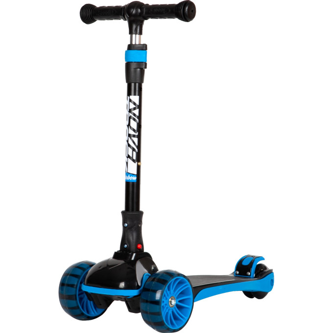 Кикборд NOVATRACK RAINBOW BASIC NEW черно-голубой