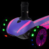 Кикборд NOVATRACK RAINBOW CAR GIRL PRO фиолетовый