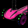 Кикборд NOVATRACK RAINBOW CAR GIRL PRO розовый