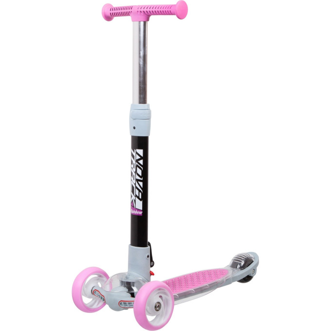 Кикборд NOVATRACK RAINBOW PRO TRANSPARENT