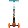 Кикборд NOVATRACK RAINBOW PRO TRANSPARENT NEW сине-оранжевый